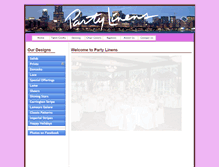 Tablet Screenshot of partylinens.com